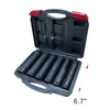 1/2 Inch Drive Extra Deep Impact Socket Set, 6.7" Long，6-Piece，Includes