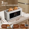 Touch Screen Toaster with Defrost & Removable Tray, 2 Slice