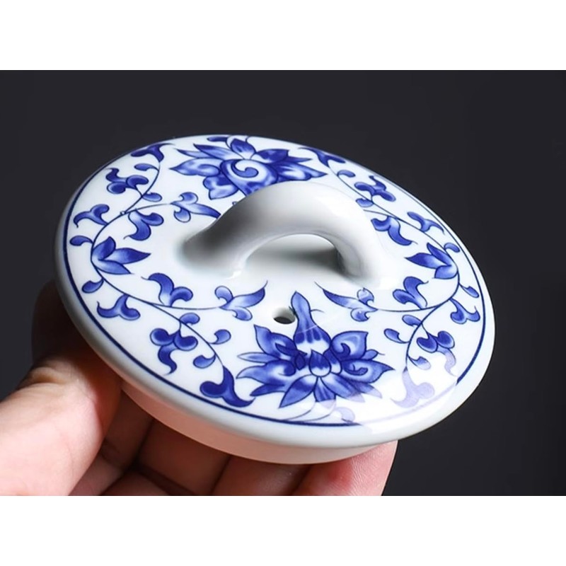 Mozacona Ceramic Teapot, Blue and White Tea Pot, Coffee Pot
