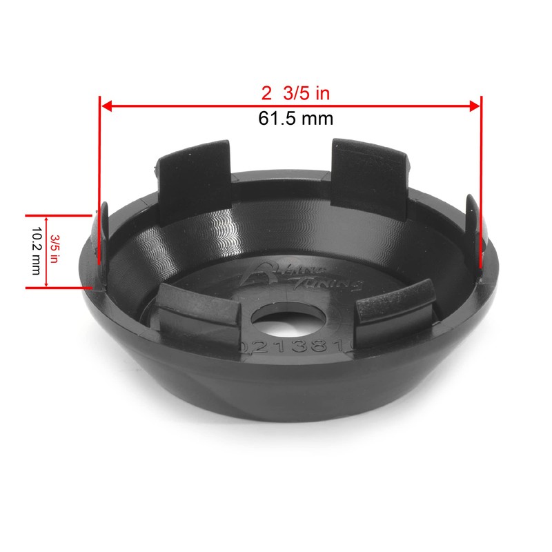 RTRHINOTUNING 4 PCS 68mm/2.68 Inch Wheel Center Caps OD: 2.68"(68