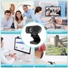 1080P Webcam,Live Streaming Web Camera with Stereo Microphone, Desktop or