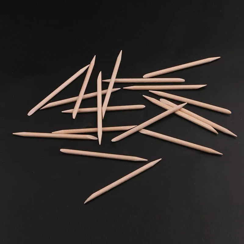 Ninguna Palitos De Naranjo Para Uñas 100 Piezas Manicure Pedicure
