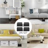 4 Elevadores De Muebles Cama/Nevera,Patas De Muebles Rectangular Elevadoras,Protege Suelos