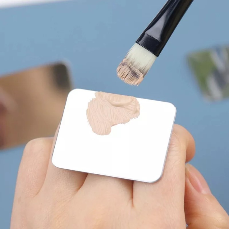 DFS Beauty 3 Piezas Paleta Anillo De Acero Para Mezcla