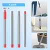 4-Section Spin Mop Replacement Handle，2.5-to-5 Foot Mop Stick Compatible with