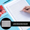 Ciieeo Straight Line Stencil Address Template for Envelope Instructions Stencil