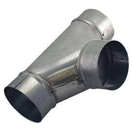 7" Tee Round Duct Fitting, 26 ga.