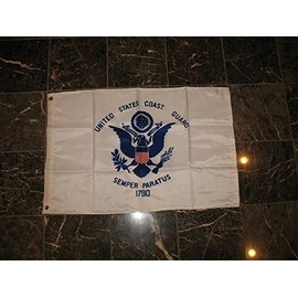 AES 2x3 Double Sided Nylon 2ply Sewn U.S. Coast Guard Flag 2'x3' Banner Grommets