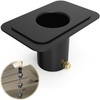 ForoGore Rain Chain Gutter Adapter Black Metal Rain Chain Adapter