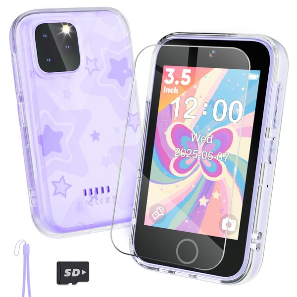 Kids Smart Phone Toys for Girls Ages 3-8，3.5" Educational Learning