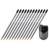 Faber-Castell GRIP 2001 HB Pencil with Eraser Tip (12 Pencils