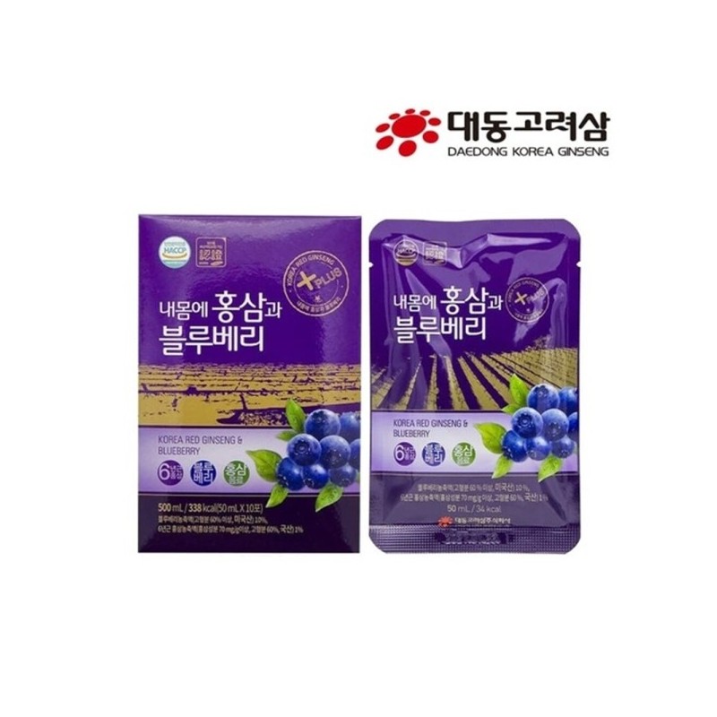 Daedong Koryo Ginseng My Body Red Ginseng and Blueberry 50ml