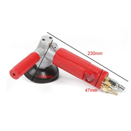 Air Wet Stone Polisher 4" Pneumatic Air Wet Stone Grinder Air Polisher Pneumatic Water Mill Pneumatic Polishing Tool for Stone Jade Ceramic Polishing