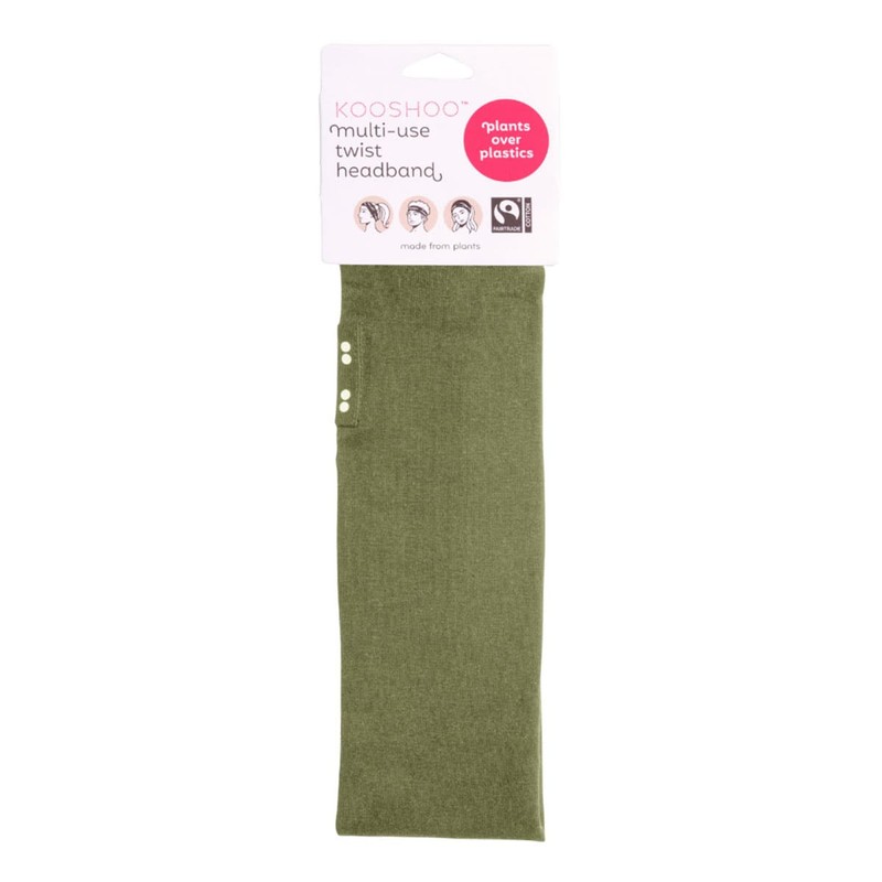Kooshoo Organic Twist Headband - Olive Branch, 1 Pack