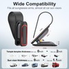 Veharvim Sunglass Holder for Car (One-Handed-Operation, Gentle & Secure Hold,