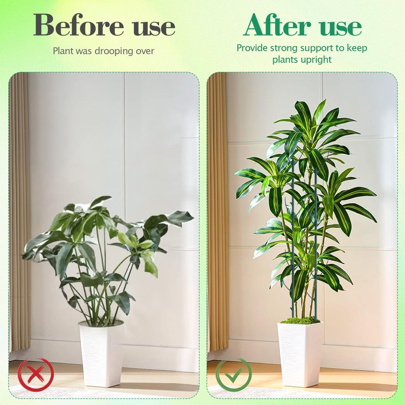 10pcs Stackable Monstera Plant Support,Plant Stakes for Indoor and Outdoor