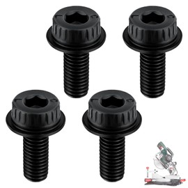 4pcs Miter Saw Blade Bolts, N600011 Miter Saw Accessories Bolts Miter Saw Blade Bolt Replacement Compatible with Dewalt Miter Saw Model Series