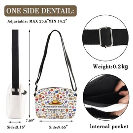 MBMSO Luffy Gifts Crossbody Bag Devil Fruit Gifts Pirates Crossbody Purse Remember Who You Want to Be Piece Anime Merchandise, Lf Hb-cb, Small Crossbody Sling Bag