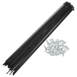 TUCKBOLD 36 Set 14G Bicycle Spokes 273mm Bike Wheel Spokes Carbon Steel Black