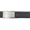 Vanzetti Men's Leather Belt, Cambered, Black, 35 mm, black
