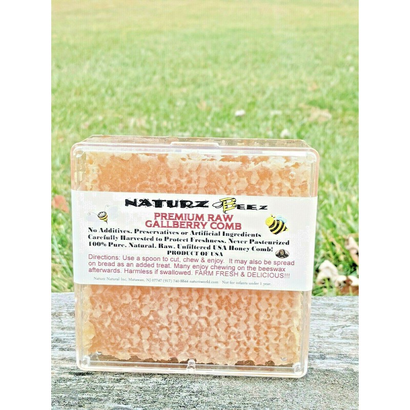 NATURZ BEEZ PREMIUM HONEYCOMB CLOVER COMB 14oz 400g 100% PURE