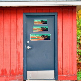 Standard Plus Malibu Beach, California Wall or Door Sign | Famous US Beaches Souvenir - Large