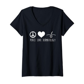 Peace Love Dermatology V-Neck T-Shirt