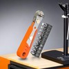 Amrocky Phillips Magnetic Screwdriver, 1/4" Mini Ratchet Wrench for Tight