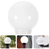 Veemoon White Replacement Goble Lampshade Acrylic Plastic Lamp Globe with