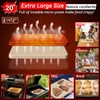 Gyreuni 4 PCS Rectangle Pizza Stone Set, 20" Large Pizza