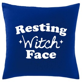 Hippowarehouse Resting Witch Face Printed bedroom accessory cushion cover case 41x41cm