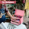 WORKPRO Mini Metal Tool Box with 2 Drawers and Top