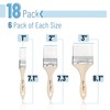 Bates- Chip Paint Brushes, 18 Pack, 1", 2", 3", Synthetic