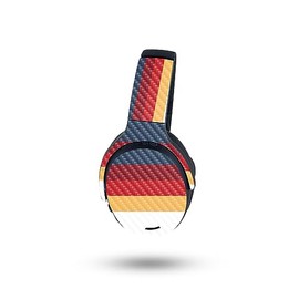 MightySkins Carbon Fiber Skin Compatible with Skullcandy Crusher ANC 2 - Vintage Lines | Protective, Durable Textured Carbon Fiber Finish | Easy to Apply