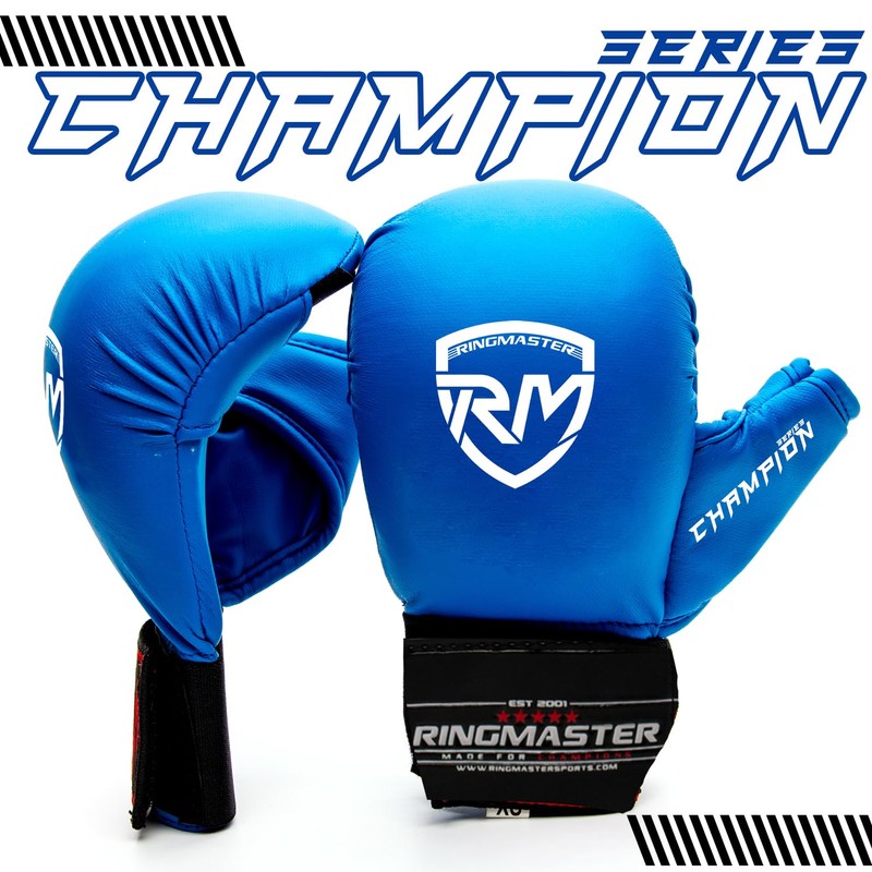 RingMaster Sports Karate Gloves Mitts Martial Arts Punch Training Sparring