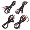 4Pack Lead Wires for TENS Machines, Flexible 2.35mm Electrode Cables,