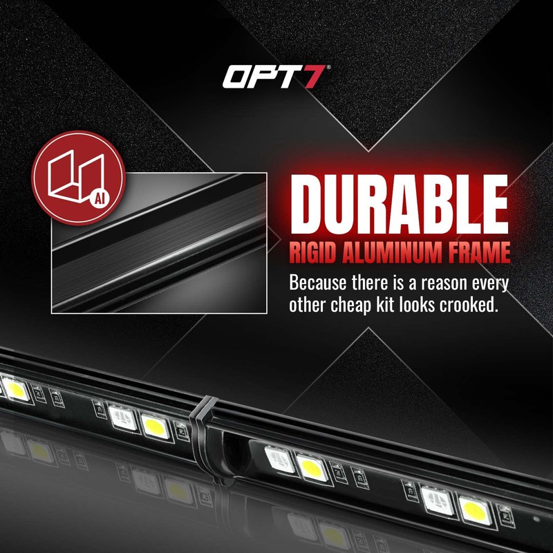 OPT7 60" Redline Parlux Single Row LED Tailgate Light Bar