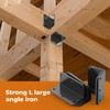 Wuno Shop 2"x4" Galvanized Corner Brace, 90 Degree Angle Iron