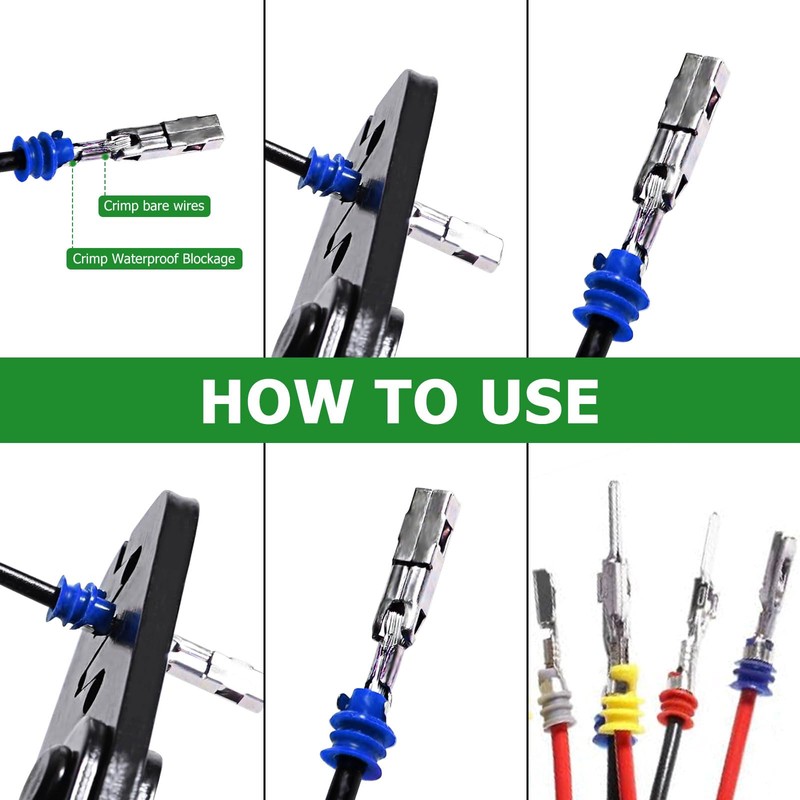 Connector Pins Kit, Crimped Connection Pin 1/1.5/1.8/2.2/2.3/2.5/2.8/3.5 mm Male and