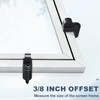 Chaokant 12-Pack 3/8 Inch Offset Window Screen Clips with Screws,