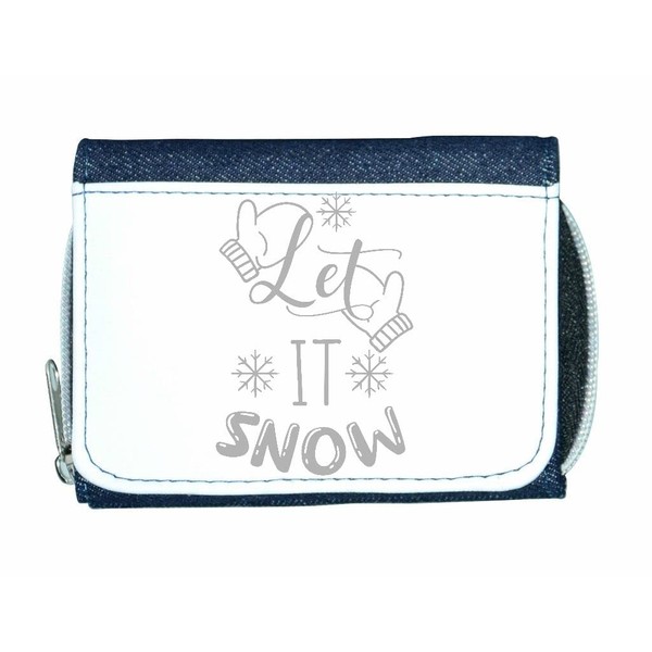 Let it Snow (Christmas Typography Statement 08) Stylish Ladies Purse