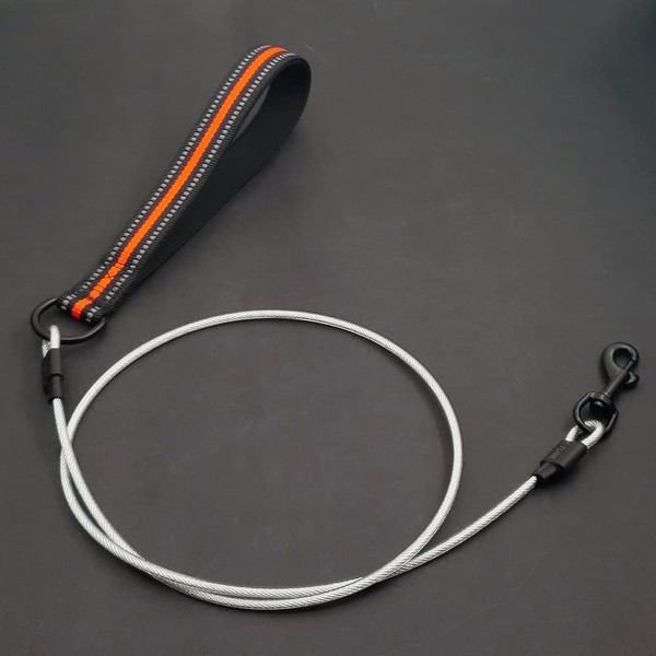YUDOTE Chew Proof Dog Leash, 6 ft Steel Cable Dog