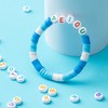 1200pcs 6×6mm Alphabet Beads Transparent Pink Cube Acrylic White Letter
