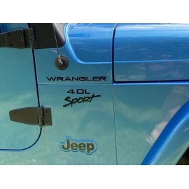 Unbranded 4.0L Decal for TJ Jeep Fender