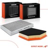 A-Premium 2-PC Engine & Cabin Air Filter with Activated Carbon