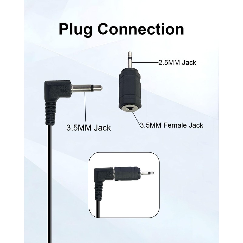 SEYUGOPTI 3.5mm External Car Microphone with 2.5mm Adapter