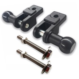 Tele Awning Railing Support Set for Balcony Awning with Screws (Black)