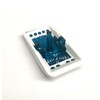 Southern Marine Euro Rocker Switch Cover, White with Blue Lens.