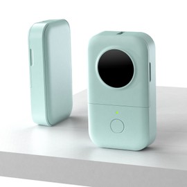 Portable Label Printer Wireless Thermal Printer 203dpi 6/12/14/15mm Label Width BT Connection with APP Support Multiple Languages with 3 Roll Label Paper for Home Office Organization Jewelry Cable Wire