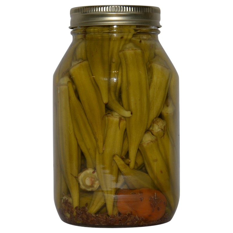 Texas Hill Country Pickled Habanero Dill Okra 32 oz